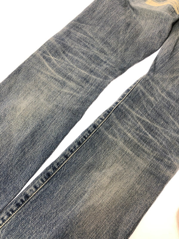 【中古品】【メンズ】 HYSTERIC GLAMOUR ヒステリックグラマー RR DISTRESSED SLIM STRAIGHT JEANS 02182AP11 ストレート デニム パンツ ジーンズ 151-260816-rt-26-tagh サイズ：W30 カラー：インディゴ 万代Net店