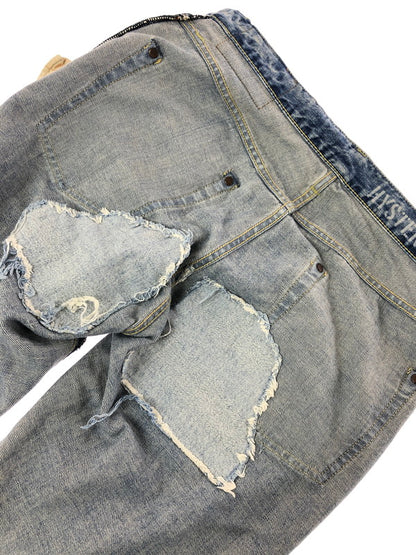【中古品】【メンズ】 HYSTERIC GLAMOUR ヒステリックグラマー RR DISTRESSED SLIM STRAIGHT JEANS 02182AP11 ストレート デニム パンツ ジーンズ 151-260816-rt-26-tagh サイズ：W30 カラー：インディゴ 万代Net店