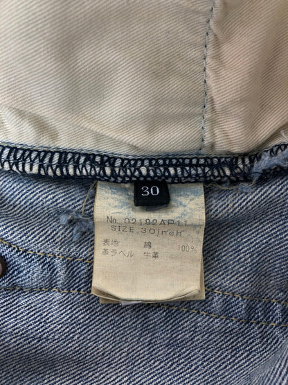 【中古品】【メンズ】 HYSTERIC GLAMOUR ヒステリックグラマー RR DISTRESSED SLIM STRAIGHT JEANS 02182AP11 ストレート デニム パンツ ジーンズ 151-260816-rt-26-tagh サイズ：W30 カラー：インディゴ 万代Net店