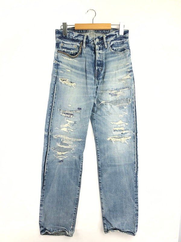 【中古品】【メンズ】 HYSTERIC GLAMOUR ヒステリックグラマー SOR DISTRESSED STRAIGHT DENIM JEANS 02172AP09 ストレート デニム パンツ 151-260816-rt-24-tagh サイズ：W29 L32 カラー：インディゴ 万代Net店