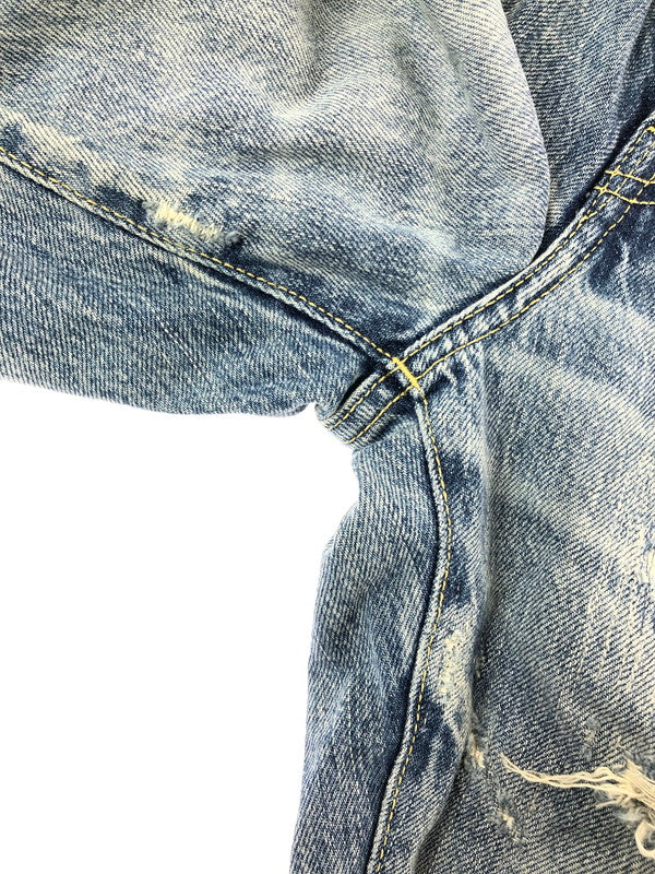 【中古品】【メンズ】 HYSTERIC GLAMOUR ヒステリックグラマー SOR DISTRESSED STRAIGHT DENIM JEANS 02172AP09 ストレート デニム パンツ 151-260816-rt-24-tagh サイズ：W29 L32 カラー：インディゴ 万代Net店