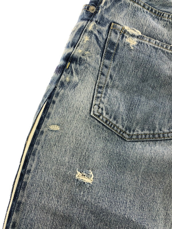【中古品】【メンズ】 HYSTERIC GLAMOUR ヒステリックグラマー SOR DISTRESSED STRAIGHT DENIM JEANS 02172AP09 ストレート デニム パンツ 151-260816-rt-24-tagh サイズ：W29 L32 カラー：インディゴ 万代Net店