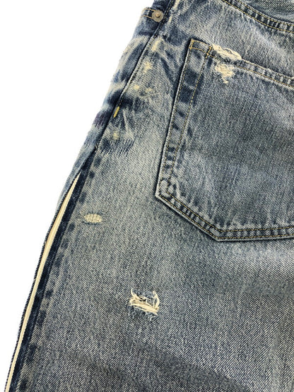 【中古品】【メンズ】 HYSTERIC GLAMOUR ヒステリックグラマー SOR DISTRESSED STRAIGHT DENIM JEANS 02172AP09 ストレート デニム パンツ 151-260816-rt-24-tagh サイズ：W29 L32 カラー：インディゴ 万代Net店