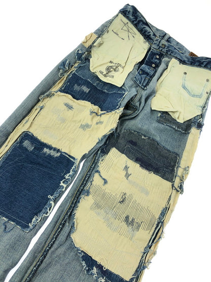 【中古品】【メンズ】 HYSTERIC GLAMOUR ヒステリックグラマー SOR DISTRESSED STRAIGHT DENIM JEANS 02172AP09 ストレート デニム パンツ 151-260816-rt-24-tagh サイズ：W29 L32 カラー：インディゴ 万代Net店