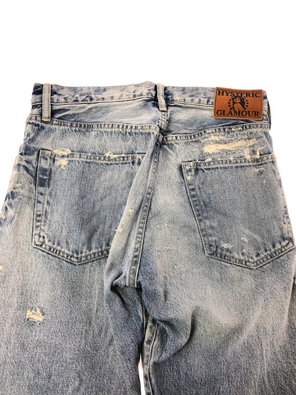 【中古品】【メンズ】 HYSTERIC GLAMOUR ヒステリックグラマー SOR DISTRESSED STRAIGHT DENIM JEANS 02172AP09 ストレート デニム パンツ 151-260816-rt-24-tagh サイズ：W29 L32 カラー：インディゴ 万代Net店