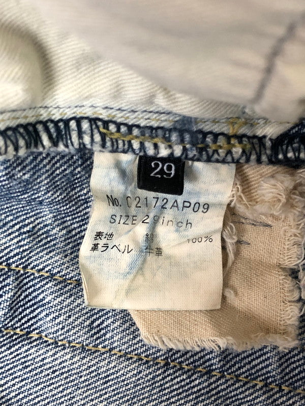 【中古品】【メンズ】 HYSTERIC GLAMOUR ヒステリックグラマー SOR DISTRESSED STRAIGHT DENIM JEANS 02172AP09 ストレート デニム パンツ 151-260816-rt-24-tagh サイズ：W29 L32 カラー：インディゴ 万代Net店