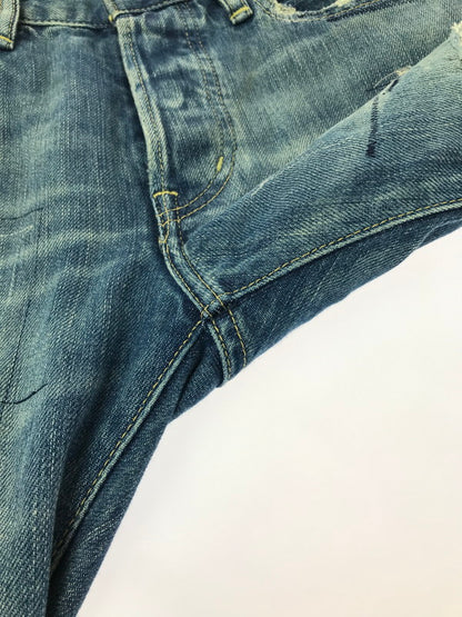 【中古品】【メンズ】 HYSTERIC GLAMOUR ヒステリックグラマー 60's REMAKE PROCESSED SLIM STRAIGHT DENIM 0263AP14 151-260814-rt-40-tagh サイズ：W30 L32 カラー：インディゴ 万代Net店