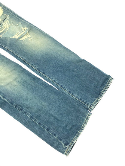 【中古品】【メンズ】 HYSTERIC GLAMOUR ヒステリックグラマー 60's REMAKE PROCESSED SLIM STRAIGHT DENIM 0263AP14 151-260814-rt-40-tagh サイズ：W30 L32 カラー：インディゴ 万代Net店