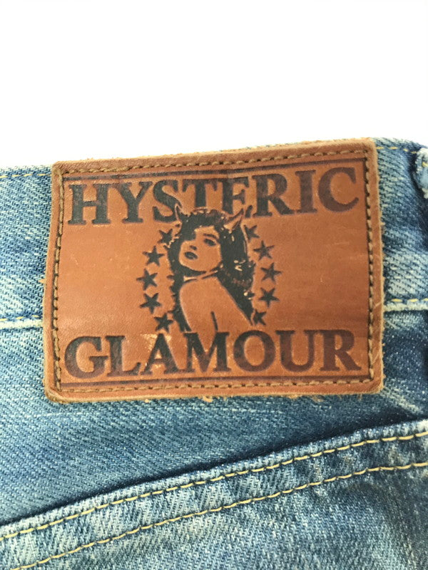 【中古品】【メンズ】 HYSTERIC GLAMOUR ヒステリックグラマー 60's REMAKE PROCESSED SLIM STRAIGHT DENIM 0263AP14 151-260814-rt-40-tagh サイズ：W30 L32 カラー：インディゴ 万代Net店