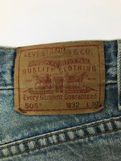 【中古品】【メンズ】 LEVI'S リーバイス REGULAR FIT STRAIGHT LEG 90S 505 DENIM PANTS 00505-4891 コロンビア製 99年製 デニムパンツ ジーンズ ボトムス 157-260814-rt-37-tagh サイズ：W32 カラー：インディゴ 万代Net店
