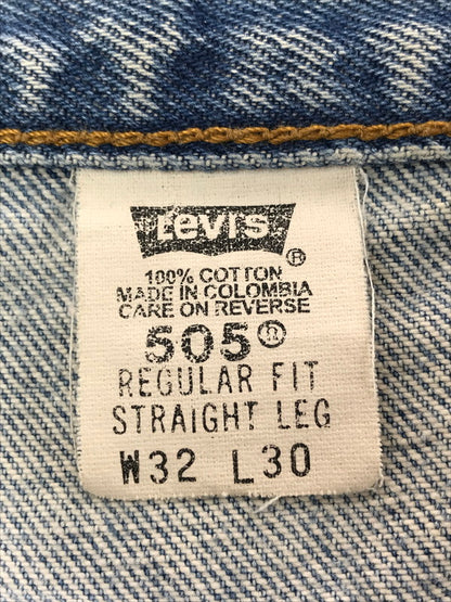 【中古品】【メンズ】 LEVI'S リーバイス REGULAR FIT STRAIGHT LEG 90S 505 DENIM PANTS 00505-4891 コロンビア製 99年製 デニムパンツ ジーンズ ボトムス 157-260814-rt-37-tagh サイズ：W32 カラー：インディゴ 万代Net店