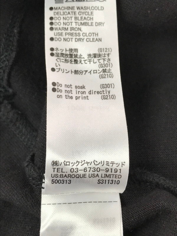 【中古品】【レディース】 THE BLACK EYE PATCH ブラック アイ パッチ × MOUSSY マウジー LOGO LINE STONE T-SHIRT 010ISF01-8741 Tシャツ トップス 168-260814-rt-31-tagh サイズ：フリー カラー：ブラック 万代Net店