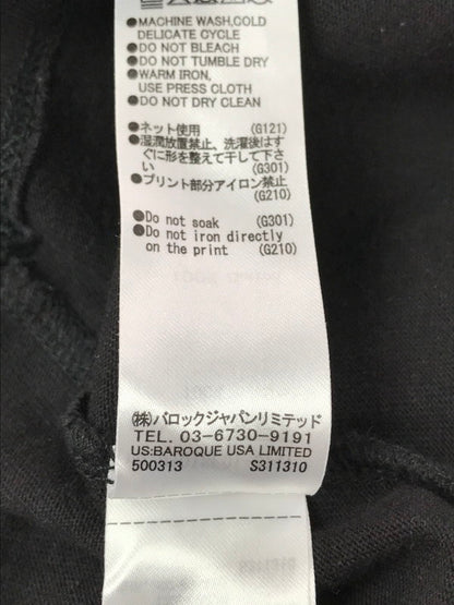 【中古品】【レディース】 THE BLACK EYE PATCH ブラック アイ パッチ × MOUSSY マウジー LOGO LINE STONE T-SHIRT 010ISF01-8741 Tシャツ トップス 168-260814-rt-31-tagh サイズ：フリー カラー：ブラック 万代Net店