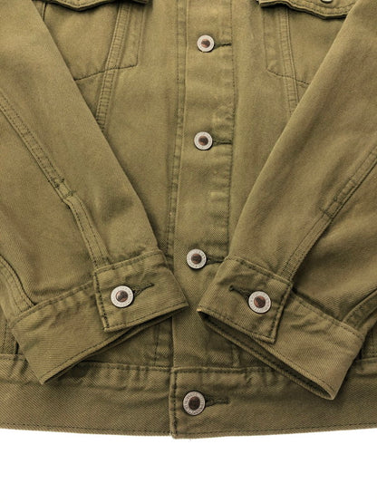 【中古品】【メンズ】 LEVI'S リーバイス SILVER TAB シルバー タブ TRUCKER JACKET KHAKI A3179-0001 トラッカー ジャケット ライトアウター 146-260815-rt-07-tagh サイズ：M カラー：カーキ 万代Net店