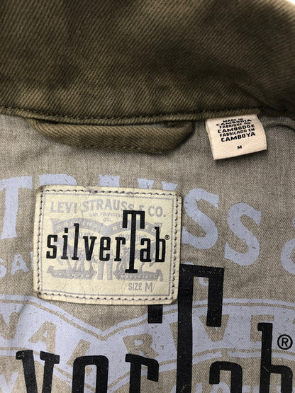 【中古品】【メンズ】 LEVI'S リーバイス SILVER TAB シルバー タブ TRUCKER JACKET KHAKI A3179-0001 トラッカー ジャケット ライトアウター 146-260815-rt-07-tagh サイズ：M カラー：カーキ 万代Net店