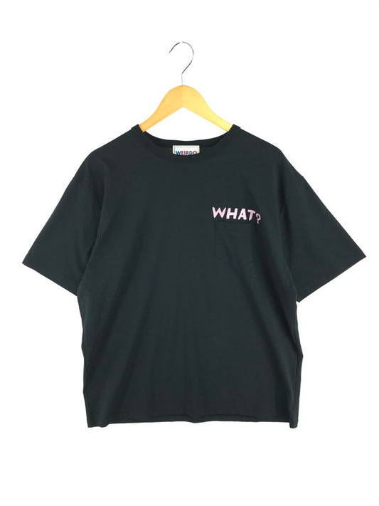 【中古美品】【メンズ】 WEIRDO ウィアード WHAT-ME WEIRDO? POCKET T-SHIRT WRD6128 ポケット付 半袖Tシャツ トップス 142-260814-rt-33-tagh サイズ：L カラー：ブラック 万代Net店