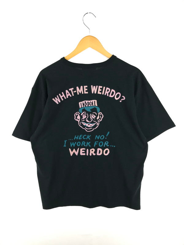 【中古美品】【メンズ】 WEIRDO ウィアード WHAT-ME WEIRDO? POCKET T-SHIRT WRD6128 ポケット付 半袖Tシャツ トップス 142-260814-rt-33-tagh サイズ：L カラー：ブラック 万代Net店