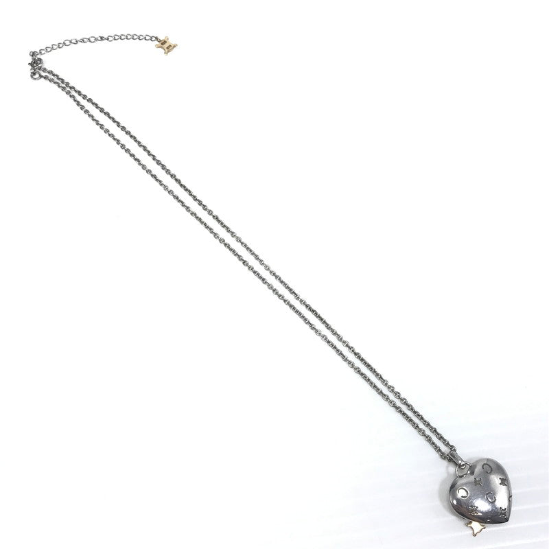 【中古品】【メンズ】 CELINE セリーヌ SV925 K10 HEART&MACADAM PENDANT NECKLACE ハート＆マカダム ペンダント ネックレス シルバー アクセサリー 182-260819-su-02-tagh カラー：シルバー 万代Net店
