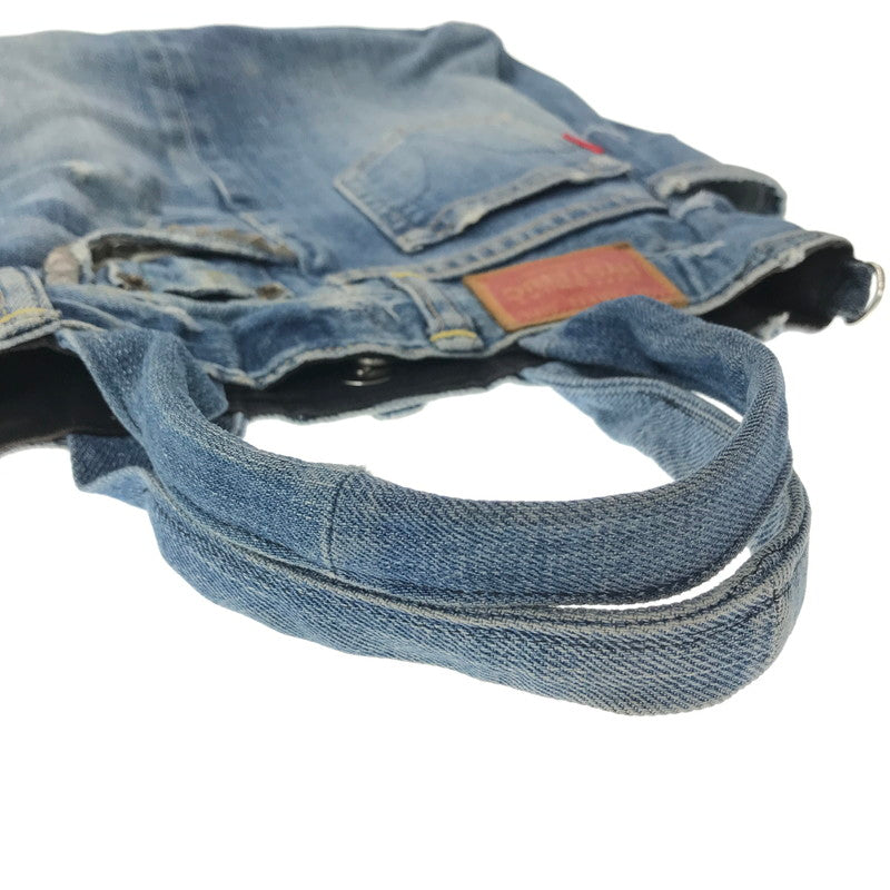 【中古品】【レディース】 HYSTERIC GLAMOUR ヒステリックグラマー DENIM REMAKE PATCHWORK 2WAY HAND BAG デニム リメイク パッチワーク 2ウェイ ハンドバッグ 188-260904-rt-26-tagh カラー：インディゴ 万代Net店