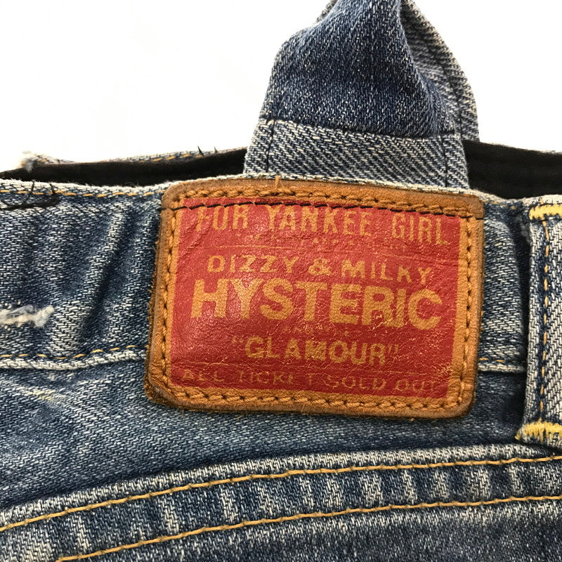 【中古品】【レディース】 HYSTERIC GLAMOUR ヒステリックグラマー DENIM REMAKE PATCHWORK 2WAY HAND BAG デニム リメイク パッチワーク 2ウェイ ハンドバッグ 188-260904-rt-26-tagh カラー：インディゴ 万代Net店