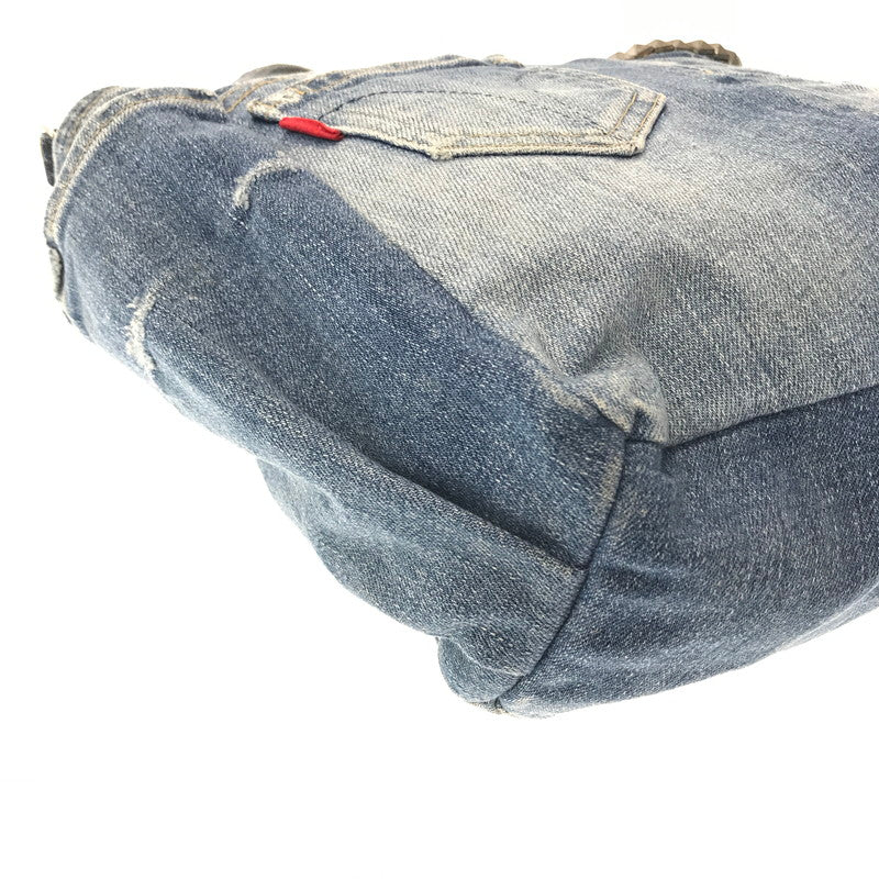 【中古品】【レディース】 HYSTERIC GLAMOUR ヒステリックグラマー DENIM REMAKE PATCHWORK 2WAY HAND BAG デニム リメイク パッチワーク 2ウェイ ハンドバッグ 188-260904-rt-26-tagh カラー：インディゴ 万代Net店