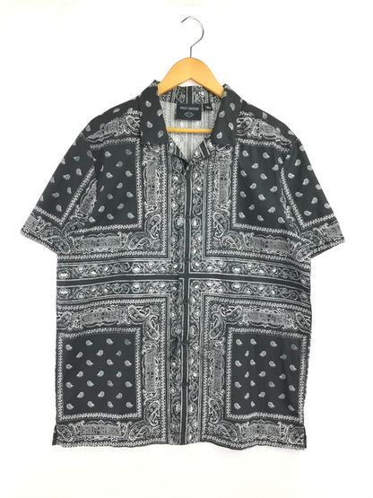 【中古品】【メンズ】 HARLEY DAVIDSON ハーレーダビッドソン BANDANA SHIRT BLACK WHITE 96861-23VM バンダナ シャツ 半袖シャツ トップス 145-260819-rt-14-tag サイズ：M カラー：ブラック 万代Net店