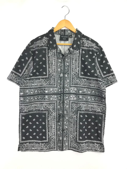 【中古品】【メンズ】 HARLEY DAVIDSON ハーレーダビッドソン BANDANA SHIRT BLACK WHITE 96861-23VM バンダナ シャツ 半袖シャツ トップス 145-260819-rt-14-tag サイズ：M カラー：ブラック 万代Net店