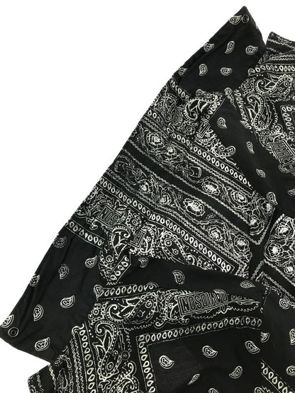 【中古品】【メンズ】 HARLEY DAVIDSON ハーレーダビッドソン BANDANA SHIRT BLACK WHITE 96861-23VM バンダナ シャツ 半袖シャツ トップス 145-260819-rt-14-tag サイズ：M カラー：ブラック 万代Net店
