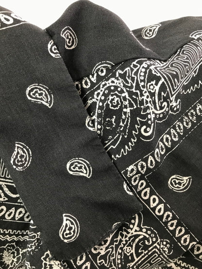 【中古品】【メンズ】 HARLEY DAVIDSON ハーレーダビッドソン BANDANA SHIRT BLACK WHITE 96861-23VM バンダナ シャツ 半袖シャツ トップス 145-260819-rt-14-tag サイズ：M カラー：ブラック 万代Net店