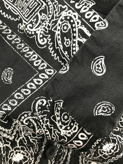 【中古品】【メンズ】 HARLEY DAVIDSON ハーレーダビッドソン BANDANA SHIRT BLACK WHITE 96861-23VM バンダナ シャツ 半袖シャツ トップス 145-260819-rt-14-tag サイズ：M カラー：ブラック 万代Net店