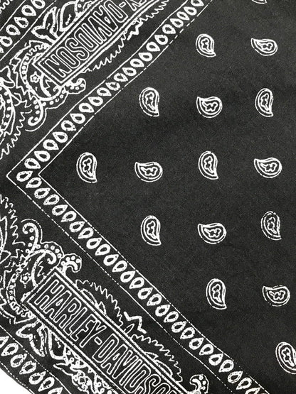 【中古品】【メンズ】 HARLEY DAVIDSON ハーレーダビッドソン BANDANA SHIRT BLACK WHITE 96861-23VM バンダナ シャツ 半袖シャツ トップス 145-260819-rt-14-tag サイズ：M カラー：ブラック 万代Net店