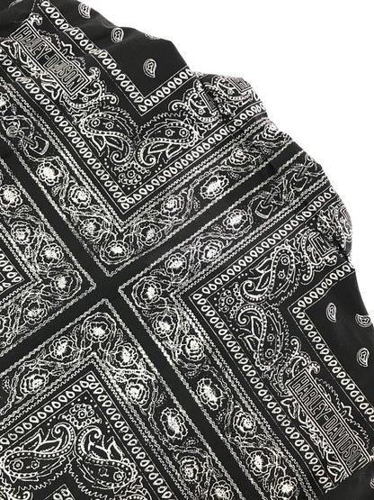 【中古品】【メンズ】 HARLEY DAVIDSON ハーレーダビッドソン BANDANA SHIRT BLACK WHITE 96861-23VM バンダナ シャツ 半袖シャツ トップス 145-260819-rt-14-tag サイズ：M カラー：ブラック 万代Net店