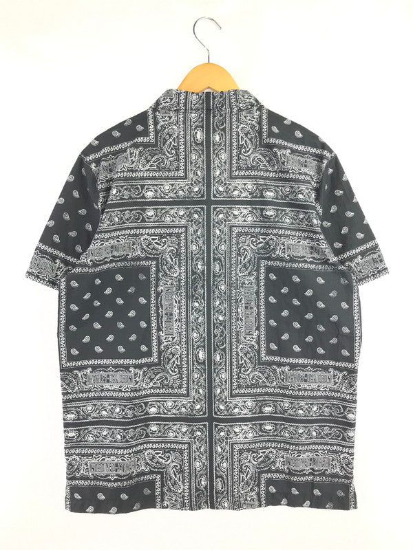 【中古品】【メンズ】 HARLEY DAVIDSON ハーレーダビッドソン BANDANA SHIRT BLACK WHITE 96861-23VM バンダナ シャツ 半袖シャツ トップス 145-260819-rt-14-tag サイズ：M カラー：ブラック 万代Net店