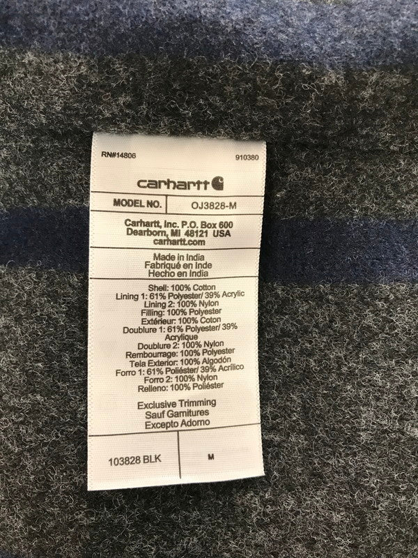 【中古品】【メンズ】 CARHARTT DUCK DETROIT JACKET BLANKET LINED OJ3828-M ダック デトロイト ジャケット アウター 146-260819-rt-18-tag サイズ：M カラー：ブラック 万代Net店