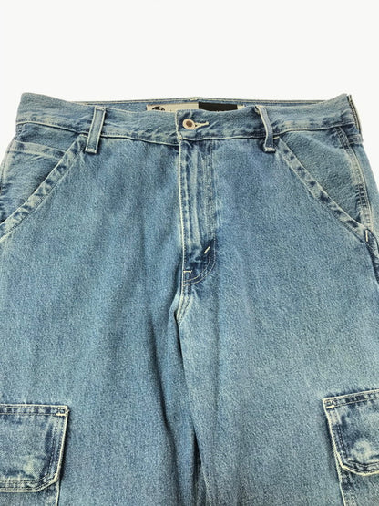 【中古品】【メンズ】 LEVI'S リーバイス SILVERTAB LOOSE CARGO DENIM PANTS PC9-A5666-0000 シルバー タブ ルーズ カーゴ デニム パンツ ボトムス 158-260819-rt-26-tag サイズ：W32 L30 カラー：インディゴ 万代Net店