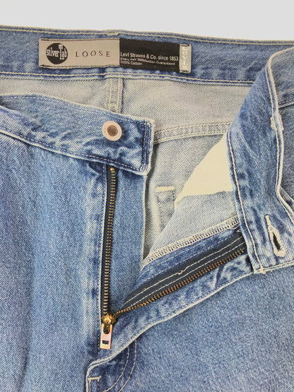 【中古品】【メンズ】 LEVI'S リーバイス SILVERTAB LOOSE CARGO DENIM PANTS PC9-A5666-0000 シルバー タブ ルーズ カーゴ デニム パンツ ボトムス 158-260819-rt-26-tag サイズ：W32 L30 カラー：インディゴ 万代Net店