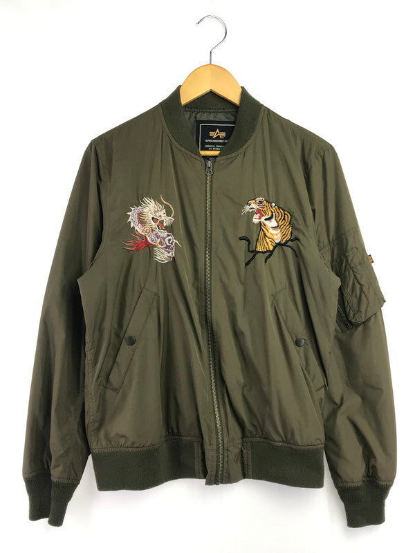 【中古品】【メンズ】 ALPHA INDUSTRIES アルファ SOUVENIR MA-1 TA1229-021 スーベニア MA-1.ジャケット ミリタリージャケット 145-260820-rt-36-tag カラー：カーキ 万代Net店