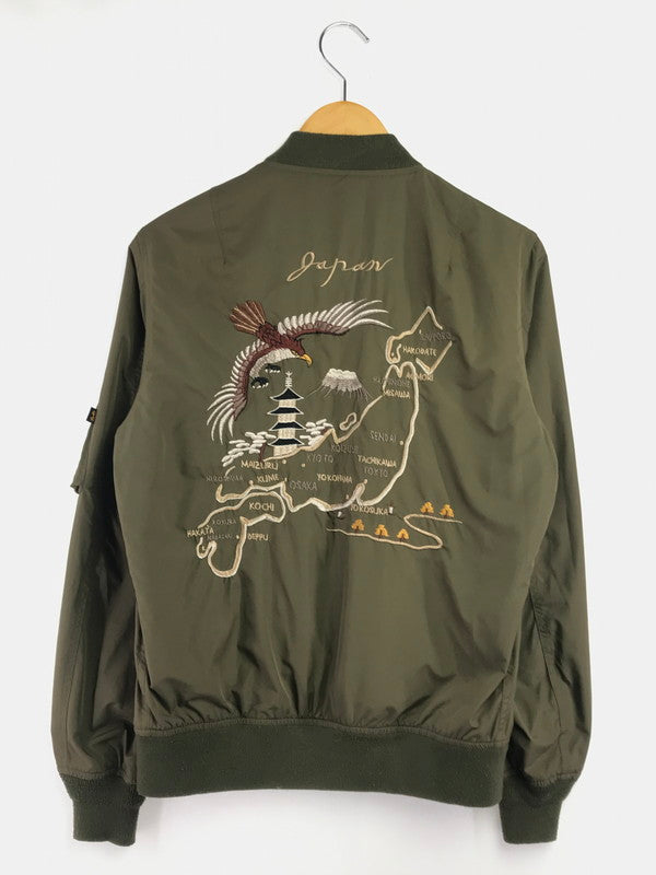 【中古品】【メンズ】 ALPHA INDUSTRIES アルファ SOUVENIR MA-1 TA1229-021 スーベニア MA-1.ジャケット ミリタリージャケット 145-260820-rt-36-tag カラー：カーキ 万代Net店