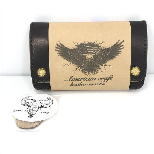【中古美品】【メンズ】 AMERICAN CRAFT アメリカンクラフト TRACKER WALLET BROWN トラッカーウォレット 財布 レザー 197-260819-su-10-tagh カラー：ブラウン 万代Net店