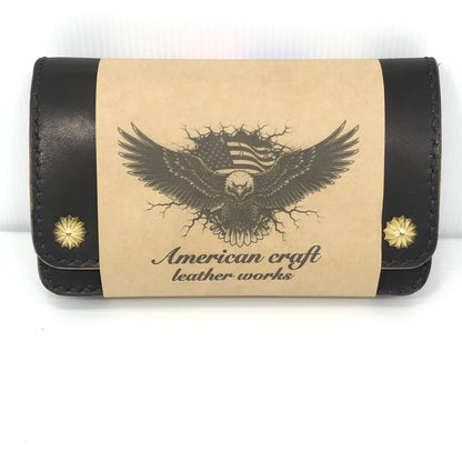 【中古美品】【メンズ】 AMERICAN CRAFT アメリカンクラフト TRACKER WALLET BROWN トラッカーウォレット 財布 レザー 197-260819-su-10-tagh カラー：ブラウン 万代Net店