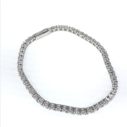【中古品】【メンズ】 AVARANCHE アヴァランチ SV925 TENNIS BRACELET HBL-D042-3MM-MSN SJ26 テニス ブレスレット アクセサリー 192-260818-rt-27-tag カラー：シルバー 万代Net店