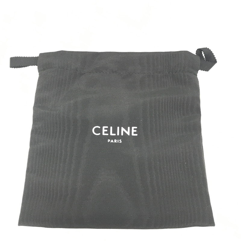 【中古美品】【メンズ】 CELINE セリーヌ FINE STRAP WALLET IN TRIOMPHE CANVAS AND LAMBSKIN BLACK 10H482DB7.38SI ウォレット 財布 181-260818-rt-28-tag カラー：ブラック 万代Net店