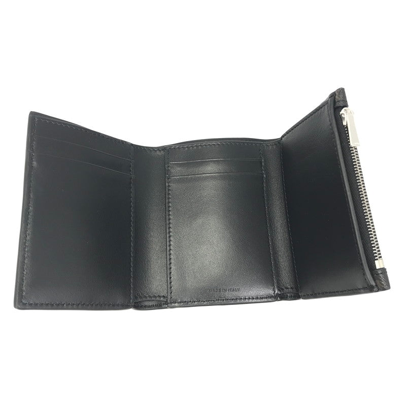 【中古美品】【メンズ】 CELINE セリーヌ FINE STRAP WALLET IN TRIOMPHE CANVAS AND LAMBSKIN BLACK 10H482DB7.38SI ウォレット 財布 181-260818-rt-28-tag カラー：ブラック 万代Net店
