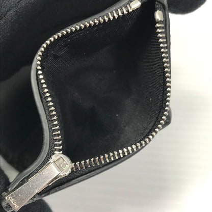 【中古美品】【メンズ】 CELINE セリーヌ FINE STRAP WALLET IN TRIOMPHE CANVAS AND LAMBSKIN BLACK 10H482DB7.38SI ウォレット 財布 181-260818-rt-28-tag カラー：ブラック 万代Net店