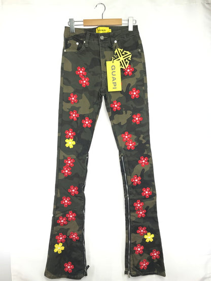 【中古品】【メンズ】 GUAPI グアピ CAMO BLOSSOM DENIM V2 カモフラージュ ブロッサム デニム V2 デニムパンツ ボトムス 153-260827-ki-10-tagh サイズ：28 カラー：グリーン カモフラージュ 万代Net店