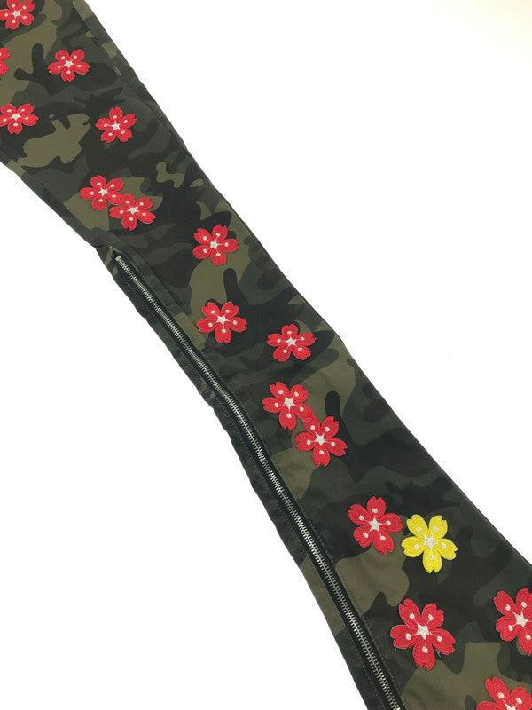 【中古品】【メンズ】 GUAPI グアピ CAMO BLOSSOM DENIM V2 カモフラージュ ブロッサム デニム V2 デニムパンツ ボトムス 153-260827-ki-10-tagh サイズ：28 カラー：グリーン カモフラージュ 万代Net店