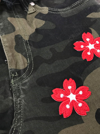 【中古品】【メンズ】 GUAPI グアピ CAMO BLOSSOM DENIM V2 カモフラージュ ブロッサム デニム V2 デニムパンツ ボトムス 153-260827-ki-10-tagh サイズ：28 カラー：グリーン カモフラージュ 万代Net店