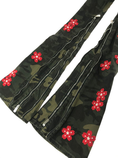 【中古品】【メンズ】 GUAPI グアピ CAMO BLOSSOM DENIM V2 カモフラージュ ブロッサム デニム V2 デニムパンツ ボトムス 153-260827-ki-10-tagh サイズ：28 カラー：グリーン カモフラージュ 万代Net店