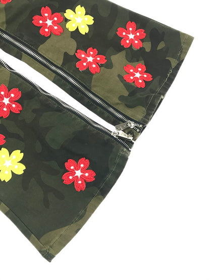 【中古品】【メンズ】 GUAPI グアピ CAMO BLOSSOM DENIM V2 カモフラージュ ブロッサム デニム V2 デニムパンツ ボトムス 153-260827-ki-10-tagh サイズ：28 カラー：グリーン カモフラージュ 万代Net店