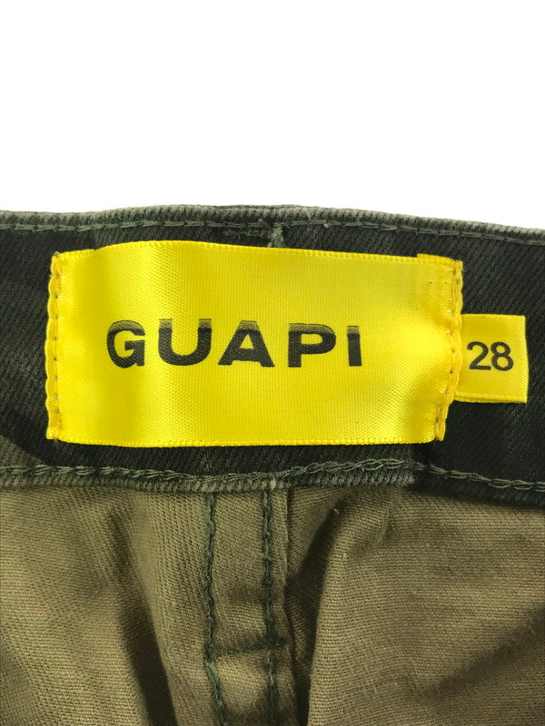【中古品】【メンズ】 GUAPI グアピ CAMO BLOSSOM DENIM V2 カモフラージュ ブロッサム デニム V2 デニムパンツ ボトムス 153-260827-ki-10-tagh サイズ：28 カラー：グリーン カモフラージュ 万代Net店